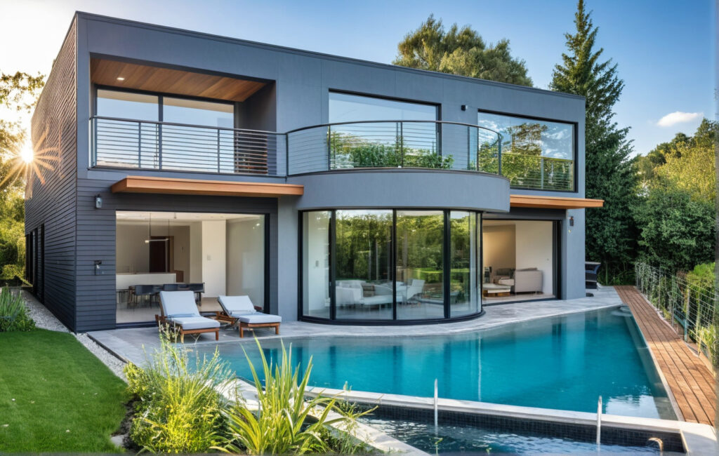 Maison toit plat architecte