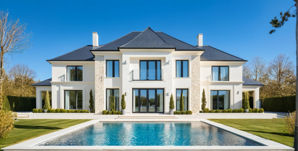 Architecte Constructeur Maison Mansard de Maitre Bourgeoise 4 pans Classique Moulure et Corniche Fer Forge (3)