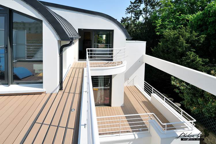 Architecte Designer Constructeur de Maison Architecte en Zinc Courbe Cintre et Toit Plat Terrasse Moderne Design (3)