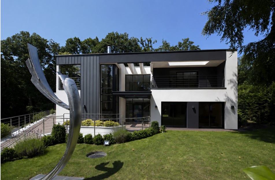 Designer constructeur maison a ossature metallique et bardage bacacier