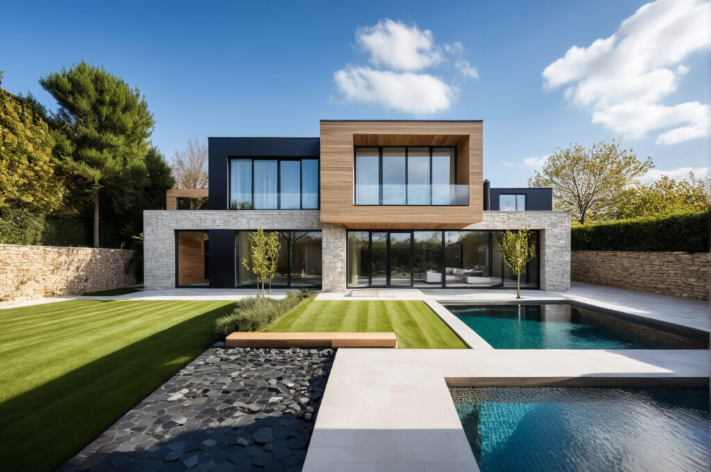 designer constructeur de maison modulaire préfabriquée ou container conteneur d'architecte moderne et design