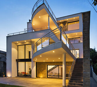Maison d'architecte n°67 par Philippe Giorgi Maison Architecte Zinc et Pierre et Toit Plat