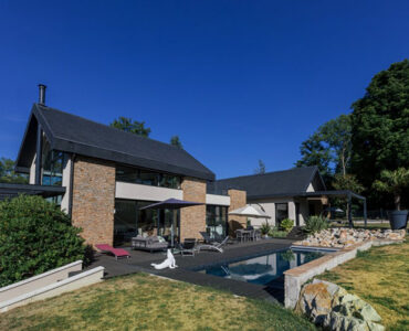 78.1 Maison Architecte Patio U Loft Toute Hauteur Baie Biseau Triangle
