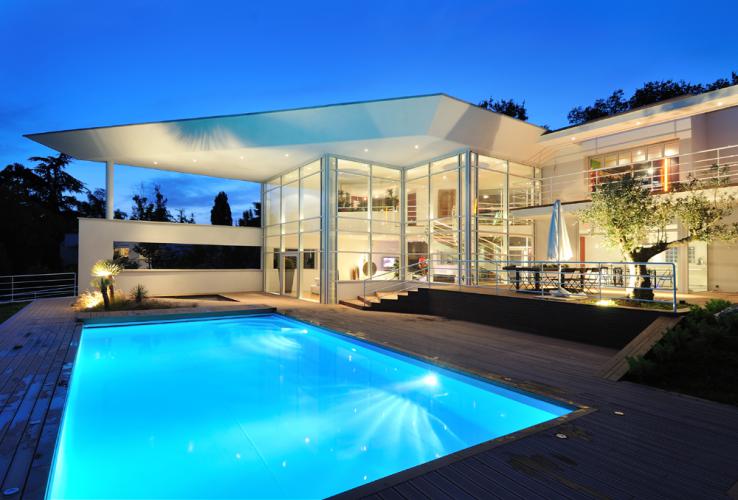 Architecte Constructeur Maison Architecte Moderne toit plat terrasse PACA provence alpes cotes azur alpes maritimes 06 bouches du rhone 13 var 83 philippe giorgi
