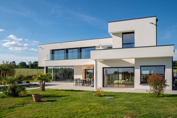 Architecte Constructeur Maison Architecte Seine et Marne 77 moderne design toit plat terrasse Barbizon Fontainebleau Bussy Torcy Melun Brie Serris Chelles Philippe Giorgi